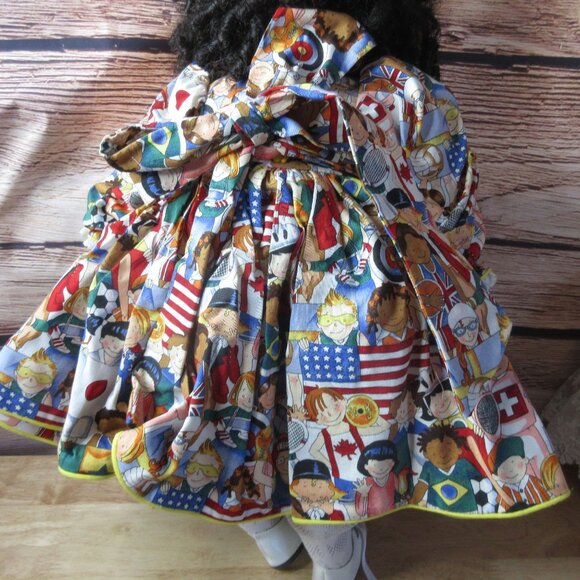 Multi Ethnic Nationality Doll Dress Set - Fits 20 to 22 In Dolls - Picture 5 of 11